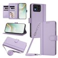 thumbnail image 1 of Book Style Wallet Cover for ASUS Zenfone 11 Ultra, Soft PU Leather, Light Purple, 1 of 6