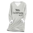 thumbnail image 1 of Birdeem Mode Femme Manches Longues Col Rond Blouse Imprimée Chandail Décontracté Hauts Manches Longues, 1 of 1