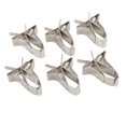 thumbnail image 3 of Bird Cage Food Holder, Sturdy Easy To Open 6pcs Stainless Steel Handle Design  Fruit Vegetable Clip  For Parrots, 3 of 8