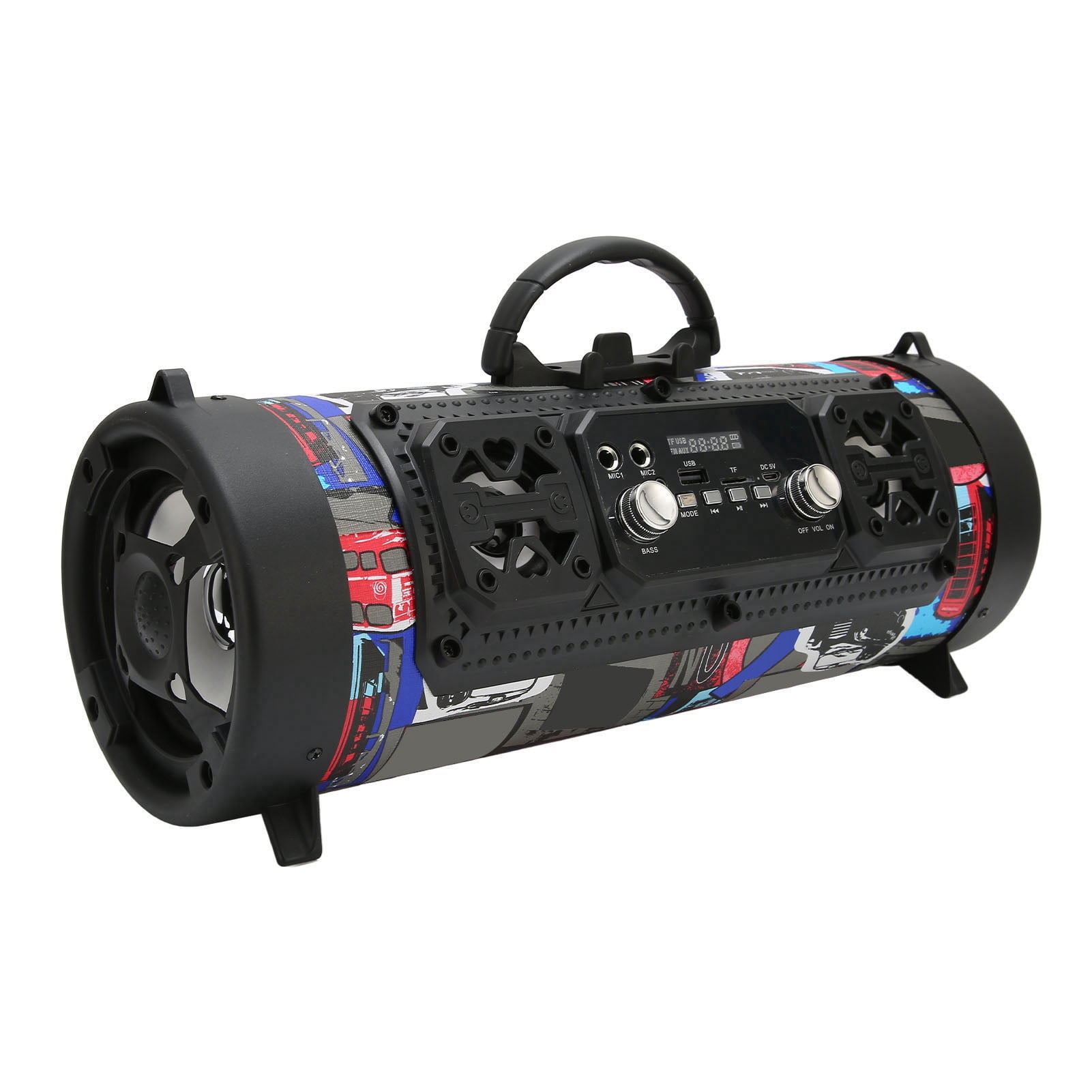 Outdoor Wireless Speaker,Bluetooth Speakers Graffiti RGB Portable Bluetooth Boombox Wireless Speaker Smooth Operation