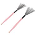thumbnail image 3 of Drum Wire Brush, Compact Portable Drum Brush  For Drummer Pink, 3 of 8