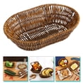 thumbnail image 3 of Panier de Rangement Tissé Panier de Rangement pour Collation de Forme Ovale à la Maison, 3 of 6