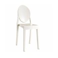 thumbnail image 3 of Heavenly Collection White Plastic Armless Chair, 3 of 3