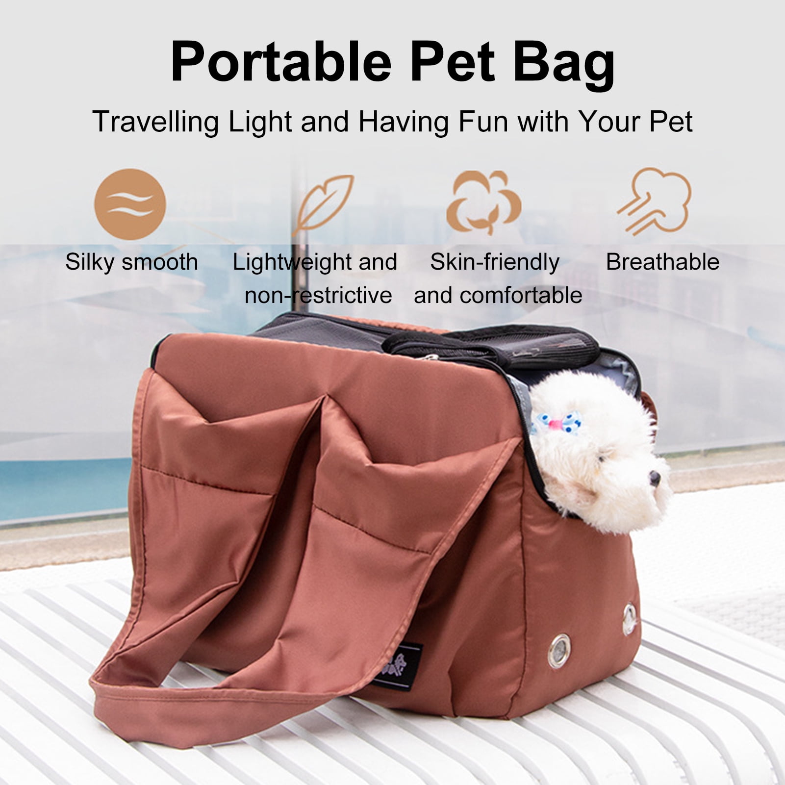 Pet Carrier, Cat Carrier, Dog Carrier,  11 Lbs, Dog Travel Carrier, Pet Travel Carrier, Ventilated Dog Carrying Bag for Puppy Cat