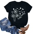 thumbnail image 1 of Soldes de Liquidation d'Été Iumwxz Tunique Coupe Classique T-Shirt d'Été Décontracté Hauts de Sortie pour Femmes Tunique à Motif Floral Hauts à Manches Courtes Col Rond Blouse Hauts pour Femmes Offres des Fêtes Aller Magasiner, 1 of 4
