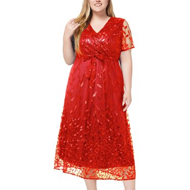 Uppada Robes pour Invitées de Mariage pour Femmes Grande Taille, Robe Dos Nu en Tulle et Dentelle, Robe Moulante Sans Manches Style Corset, Robe Maxi Froncée pour Fête et Boîte de Nuit, Liquidation en Liquidation