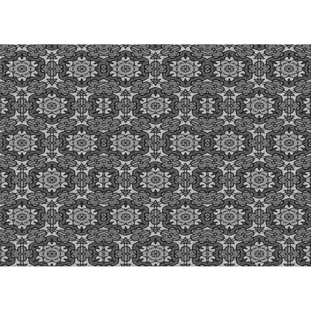 Ahgly Company Tapis d'Intérieur Lavables en Machine, Rectangle Transitionnel Gris Foncé, 8' x 12'