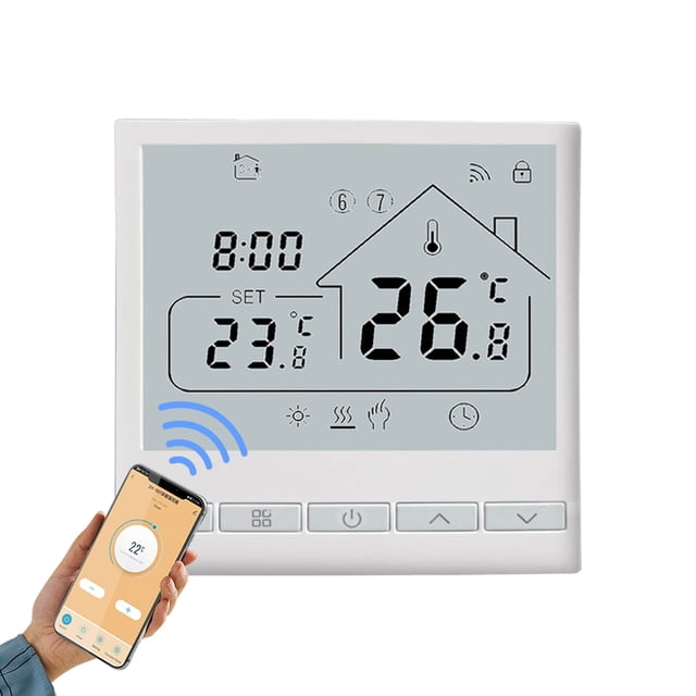 WiFi Smart Thermostat 5+2 Programmable 16A Electric Heating Tuya Voice