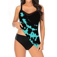 thumbnail image 3 of Womens Tankini Bathing Suit for Women Two Piece Bathing Suits Plus Size Swimsuit Swimsuits Tummy Control Swimwear, 3 of 9