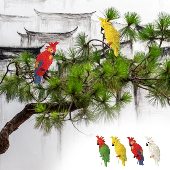 Iumwxz Ornament Simulated Parrot Fish Tank Pendant Fish Tank Decoration Fish Tank Wall Hanging Cute Bird Ornament Figurine Decoration Green Plastic Today Discount