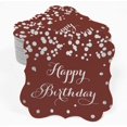 thumbnail image 2 of Inkdotpot Real Silver Foil Bracket Shape Paper Hang Tags Happy Birthday Favor Tags Pack Of 100, 2 of 6