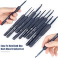 thumbnail image 4 of Ergonomic Crochet Hooks Set, Beginners Crochet Hooks Lightweight Easy To Hold Soft Grip  for Travel, 4 of 7