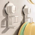 thumbnail image 1 of Press Type Suction Cup Hook with Adjustable Height, Strong Load Bearing, No Drill Installation for Bathroom Kitchen Balcony Use, 1 of 7