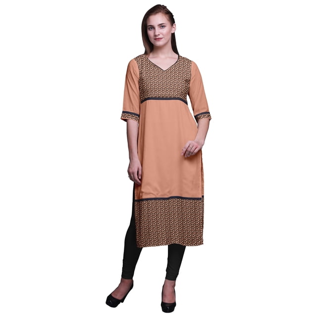 Bimba Straight Tunic Dresses For Women Printed Kurti Summer Wear Kurta
