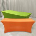 thumbnail image 4 of Table Cover Solid Color Stretchable Polyester Banquet Events Desk Cloth for Wedding, 4 of 7
