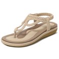 thumbnail image 3 of Kcodviy pour Femmes Chaussures Sandales Femmes Sandale Compensées Chaussures pour Femmes Sandales Sandales à Plateforme Femmes Boucle Été Sangle Sandales en Corde pour Femmes Sandales, 3 of 7