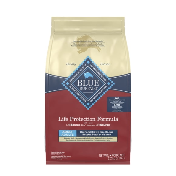 Blue Buffalo Life Protection Formula Beef Natural Dry Dog Food for Adult Dogs 2.2KG