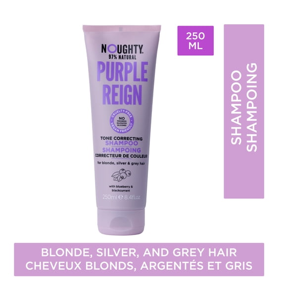 Noughty Purple Reign Tone Correcting Shampoo for blonde, silver and grey hair