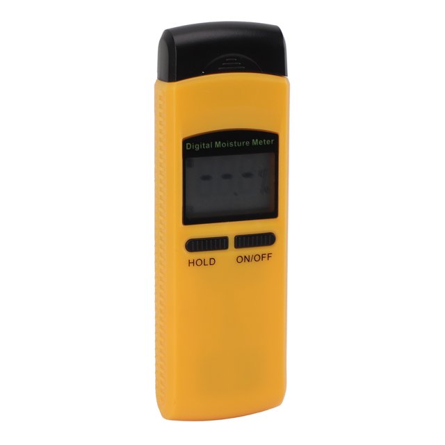 Testeur d'Humidité, Hygromètre Haute Précision Méthode de Résistivité Compacte Réponse Rapide Affichage LCD Technologie de Compensation de Température pour Papier pour Bois