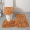 thumbnail image 1 of drppepioner 3 Pack Bathroom Rug Set Super Soft Non Slip Bathtub Carpet and Absorbent Bath Mat Plush Bath Mat, 1 of 7