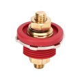 thumbnail image 2 of Thru Panel Terminal, Zinc Alloy Brass Thru Panel Stud Junction High Strength 3/8in Chemical Resistant  For Marine For RV Black,Red, 2 of 8