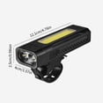 thumbnail image 3 of Dvkptbk Source Lampe à Lumineuse en Plastique Lampe de Poche Lampe à Source Lumineuse Lumières de Vélo Lampe de Poche à DEL Éclairage Cob Qualité d'Étanchéité Ipx6 Support à Bouton-Pression Aimant Intégré Camping et Randonnée, 3 of 9