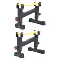 thumbnail image 3 of jinwen 2Pcs Deadlift Racks Barbells Jack 5 Level Easily Load Deadlift Yellow Strap, 3 of 9