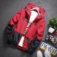 thumbnail image 1 of OmicGot Hooded Jacket New Spring Autumn Korean Version Plus Male And Female Couples Colorblock Men's Jacket Casual Thin Section Coat, 1 of 10