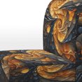 thumbnail image 4 of Designart « VORTEX Tangle » Fauteuil d'Appoint Rembourré Abstrait Doré - Fauteuil Moderne pour Chambre, 4 of 7