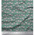 thumbnail image 1 of Soimoi Rayon Fabric Flamingo Bird Print Fabric by Yard 56 Inch Wide, 1 of 3
