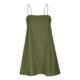 thumbnail image 4 of FcBaudy Robe Sans Manches à Encolure Carrée, Robes pour Femmes, Robes d'Été pour Femmes Mode Femmes Été Décontractée Unie avec Poches Camis Sans Manches Robe Mini Robe Femme, 4 of 6