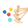 thumbnail image 3 of TOOKYLAND Kids Wooden Croquet Set - 17pcs - 4 Player Game Set with Carry Bag, Ages 3+, 3 of 5