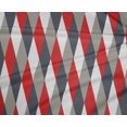 thumbnail image 4 of oneOone Tissu Polyester Lycra Rouge Bonbon Motif Argyle Matériel de Robe Tissu Imprimé Tissu au Mètre 56 Pouces de Large, 4 of 4