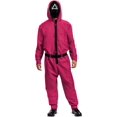thumbnail image 1 of Zshan Squid Game Adult Triangle Guard Jumpsuit（M）, 1 of 6