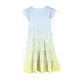 thumbnail image 3 of RXIRUCGD 2025 Vêtements d'Été pour Enfants Mode Filles Nouvelle Robe d'Été à Manches Courtes Poches à Volants Col Rond Imprimé, 3 of 4