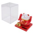 thumbnail image 3 of Solar Powered Waving Cat, Beautiful Appearance Lucky Fortune Cat Energy Saving Plastic  For Desktop, 3 of 8