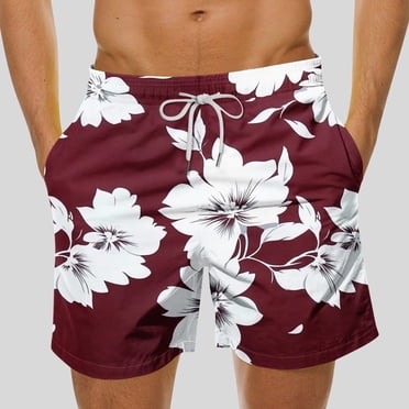 Gspmoly Shorts pour Hommes, Shorts Hawaïens à Imprimé Floral pour Hommes Shorts Décontractés à Imprimé Shorts de Bain Shorts de Gym pour Hommes jusqu'à 60 % de Rabais Multicolore TTG
