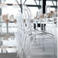 thumbnail image 2 of Heavenly Collections Modern Transparent Acrylic Dining Chairs for Dining Room, Set of 2, Ghost Style, 2 of 6