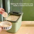 thumbnail image 3 of Matoen Large Airtight Rice Container, Food Storage Cereal Container, Pet Dog Food Container With Measuring Cup, Flour Grain Container For Household, 3 of 6