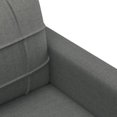 thumbnail image 4 of vidaXL Canapé 3 Places Gris Foncé 180 cm Tissu, 4 of 5