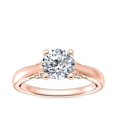 thumbnail image 1 of 1.20 Carat Excellent Round Cut Real Diamond New Design Solitaire Ring for Wedding Solid 18K Rose Gold Size 11, 1 of 8