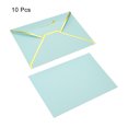 thumbnail image 3 of Unique Bargains V Flap Invitation Envelopes, B6, Sky Blue, 10 Pack, 3 of 5
