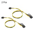 thumbnail image 3 of Unique Bargains PCIe Cable 6 Pin Male to 8 Pin (6+2) Male GPU Power Supply Cable PCI Express Power Adapter Cable 520mm/20.5',2pcs, 3 of 5