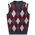 thumbnail image 2 of DPTALR Gilet Chandail Décontracté pour Hommes Uniforme Chandail en Tricot de Coton à Col en V Hauts Blouse, 2 of 3