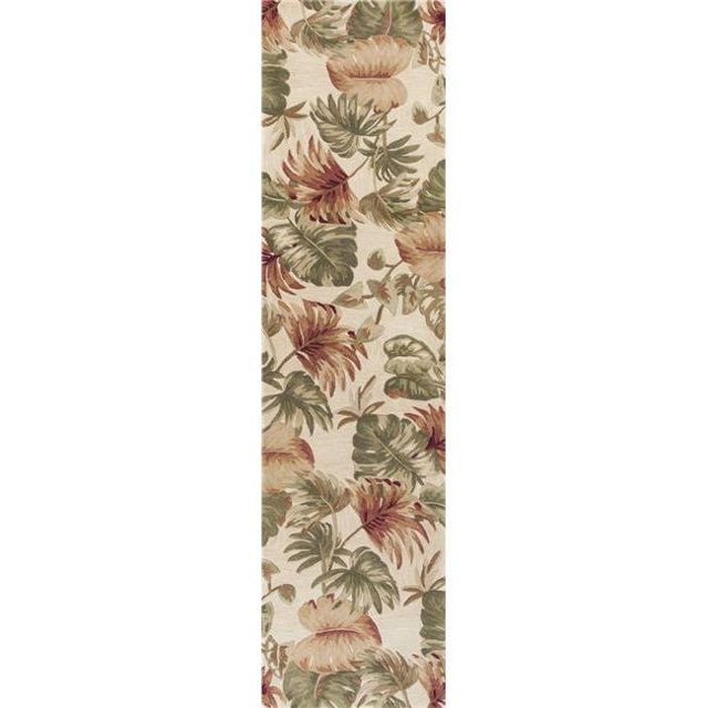 HomeRoots 353012 2 ft. 6 in. x 10 ft. Runner Wool Beige Area Rug