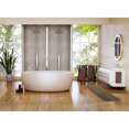 thumbnail image 4 of Brown Microfiber Polyester Double Sink Bath Mat Runner - 48"L x 20"W, 4 of 6