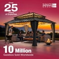 thumbnail image 5 of SUNJOY Replacement Curtains for 13 ft. × 15 ft. Wood-Framed Gazebos, Brown, 5 of 5