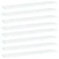 thumbnail image 1 of vidaXL Bookshelf Boards 8 pcs White 60x10x1.5 cm Engineered Wood, 1 of 4
