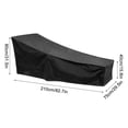 thumbnail image 2 of Garden Outdoor Leisure Lounge Chair Waterproof Polyester Taffeta Cover, 2 of 9