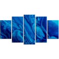 thumbnail image 1 of Design Art Peinture Acrylique Bleu Foncéart Sur Toile, 1 of 3